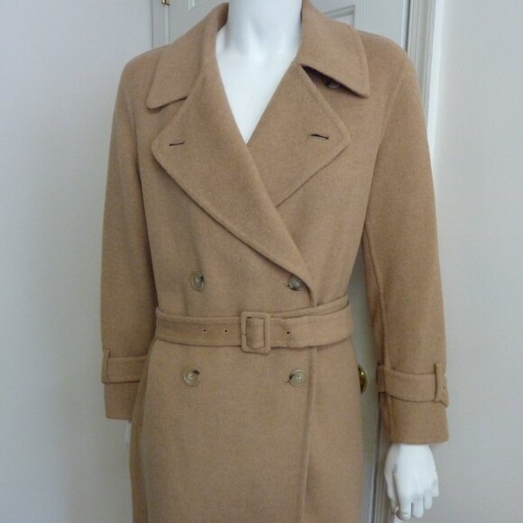 Vince Lofty Italian Wool-Blend Belted Long Coat - Picture 11 of 15